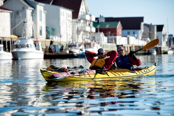 Sea Kayak Assisted Skiing in Norway