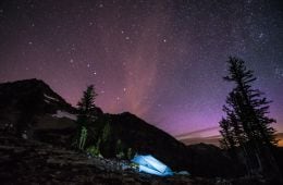 Aurora Hunting in the North Cascades