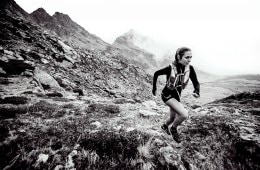 female trail running