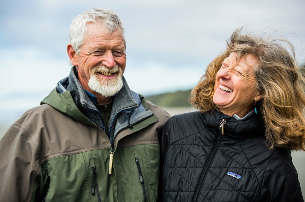 Terry laughs with husband Jerry Myers