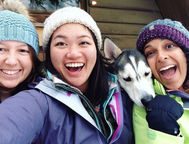 Valerie Cleland, Vicky Ho, Gus and Whitney Anderson in Seward, Alaska. 