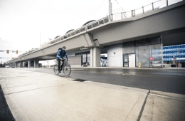 Cyclist on a bike