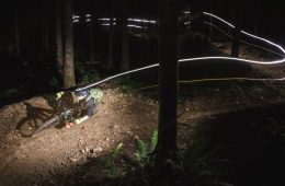 Mountain bike at night