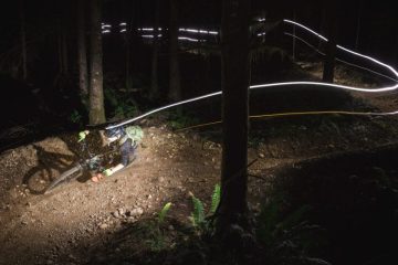 Mountain bike at night