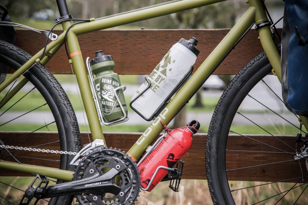 Water bottles on a bike