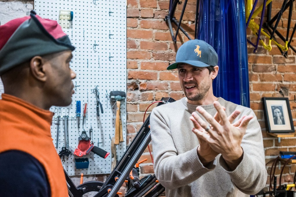 Keith and Gregory discuss photography at Chocolate Spokes.