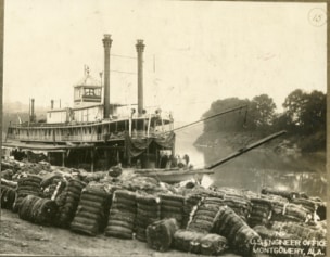 The port at Montgomery on the Alabama River