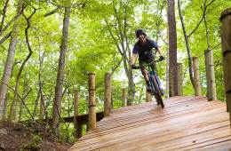 Mountain biker at Fire Mountain