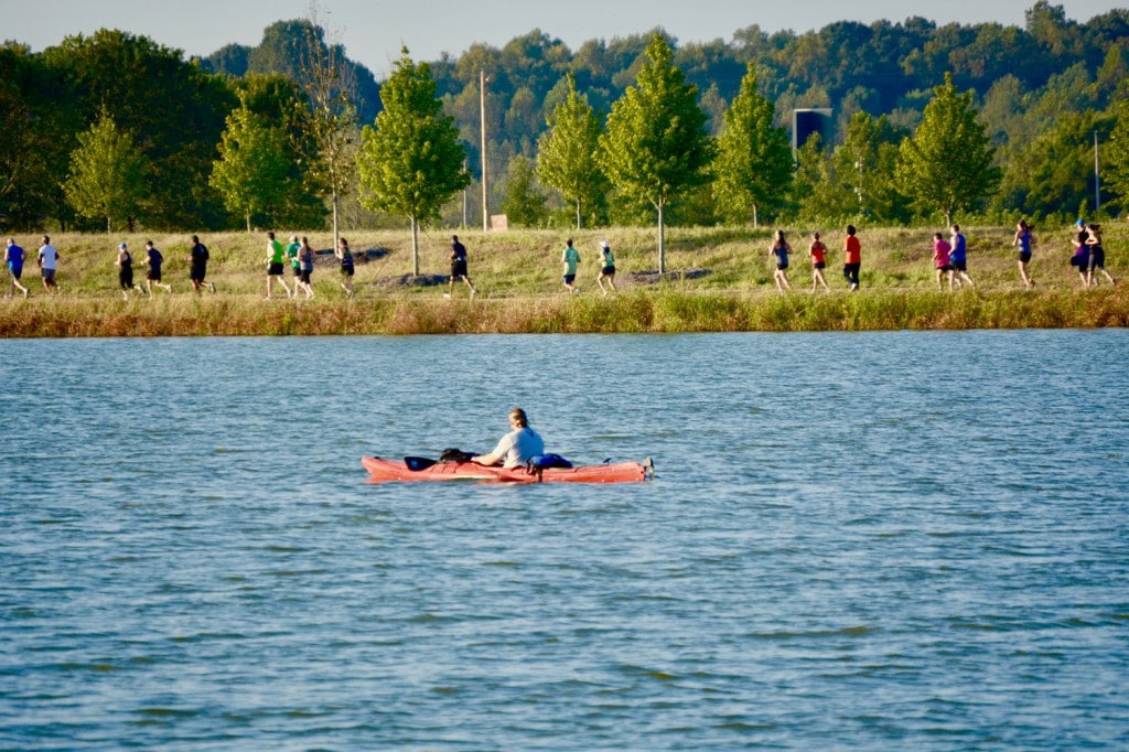 Paddling in Shelby Farms Park. (Photo Credit: Shelby Farms Park Conservancy)