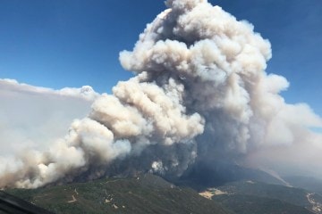 The Mendocino Complex Fire. Photo courtesy of the U.S. Forest Service.