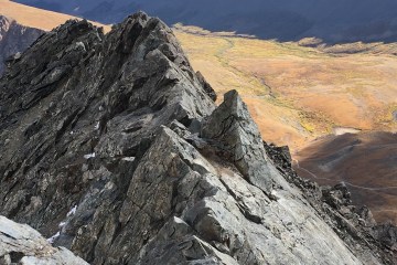 A ridgeline in Colorado's Rocky Mountains.