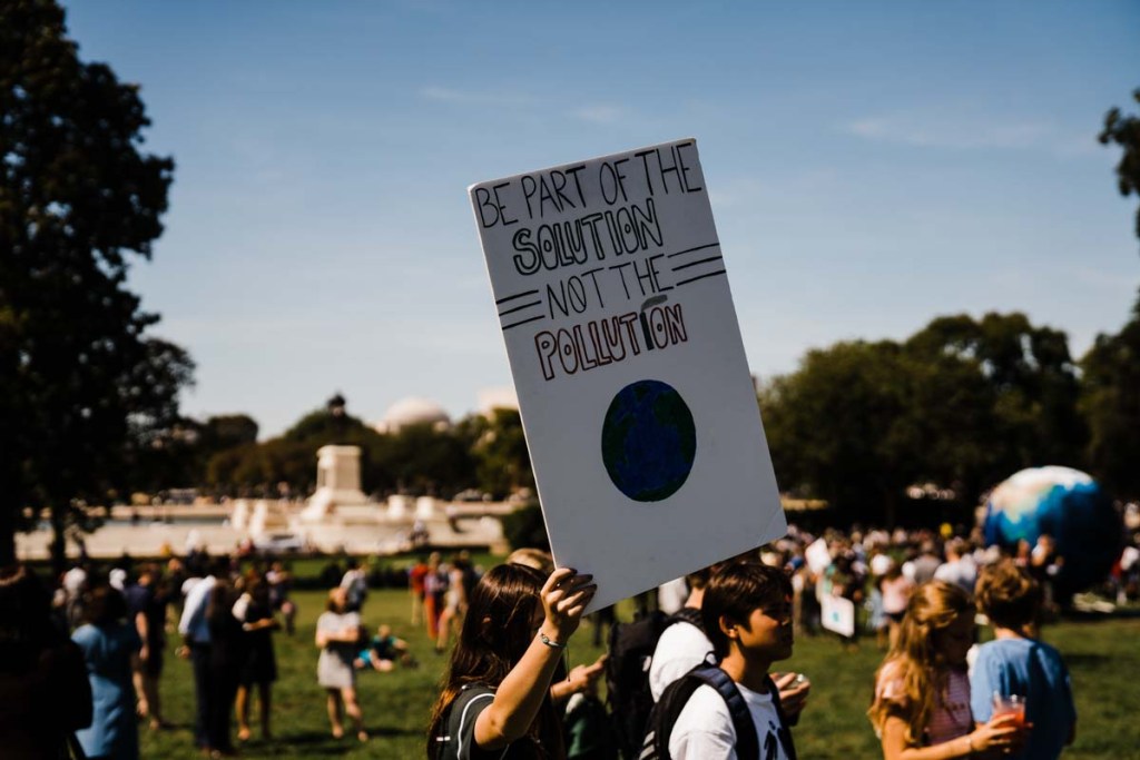 Sign at D.C. Climate Strike