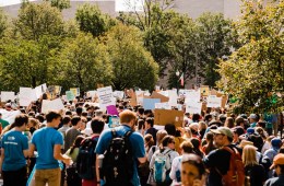 Global Climate Strike participants at the Capitol