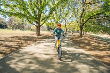 Hello, Nature host, Misha Euceph, riding her bike in Atlanta