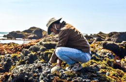 Taku Kondo foraging