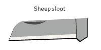 Sheepsfoot blade