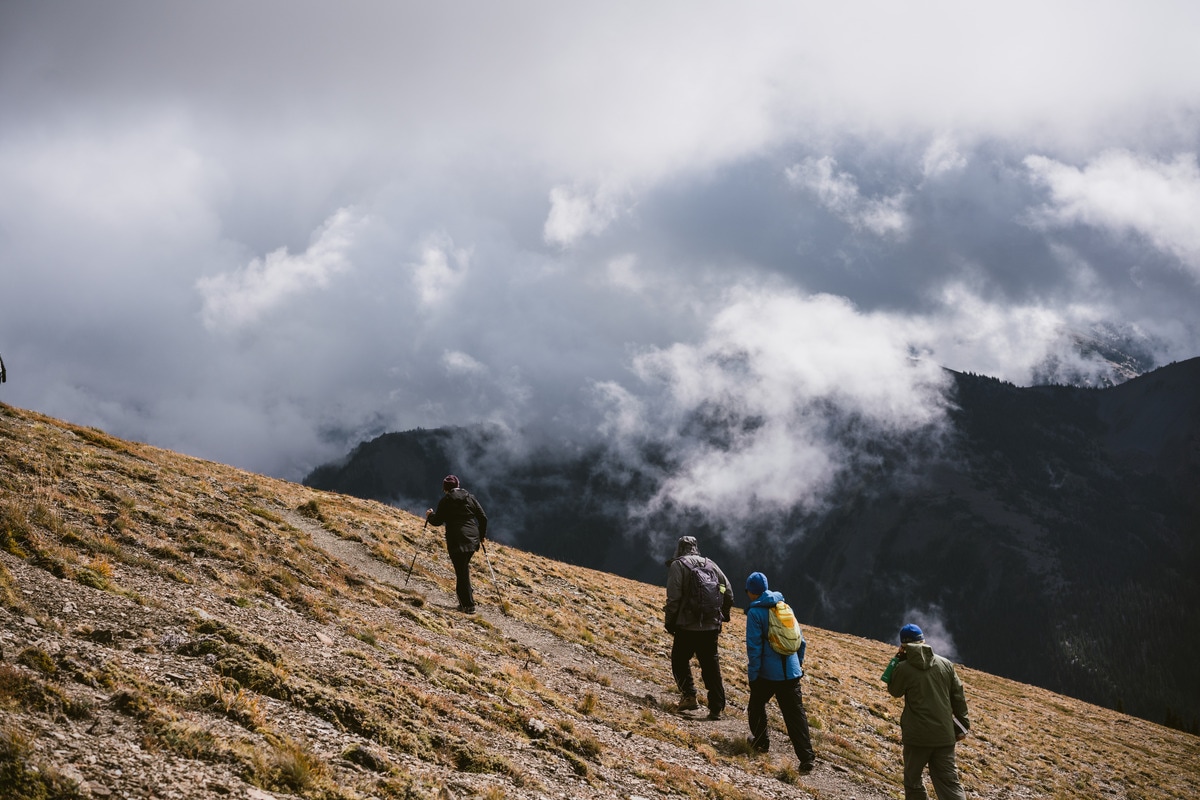 Moody clouds and peek-a-boo views of the rugged Olympic Mountains add to the mystique of magical Olympic National Park.