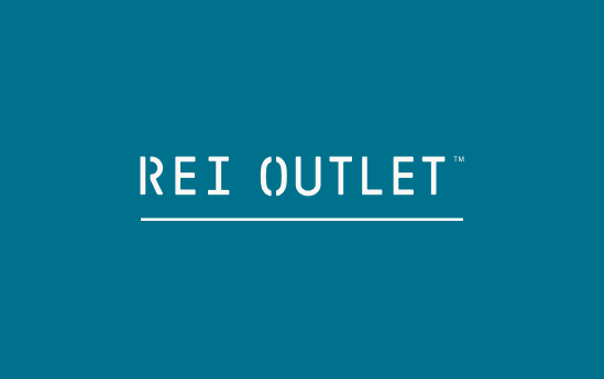 R E I Outlet logo.