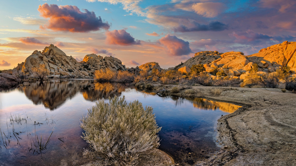 The oasis of Barker Dam provided life giving water to the intrepid and courageous pioneers that settled this unforgiving landscape.