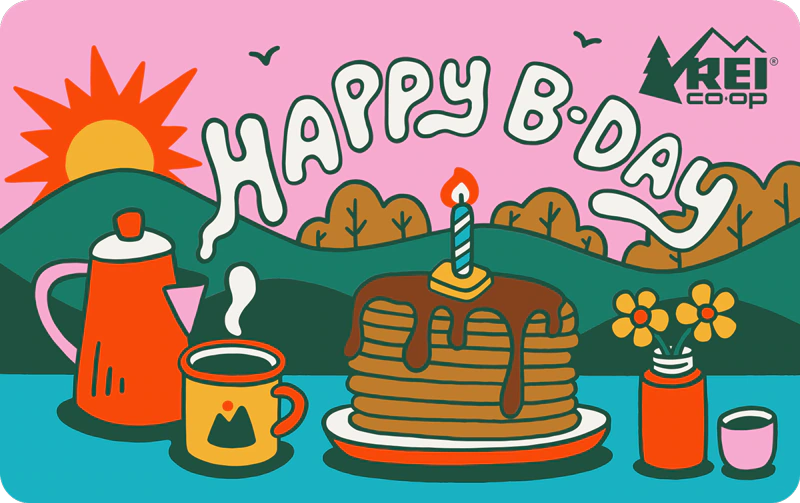 2024 Happy Birthday Pancakes REI E-Gift Card