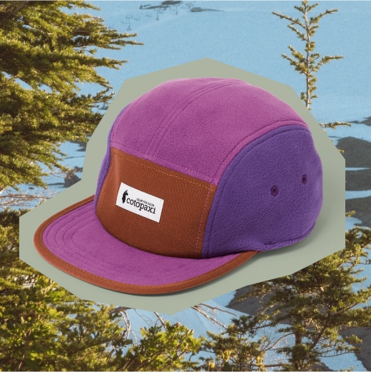 Cotopaxi Fleece Five-Panel Hat.