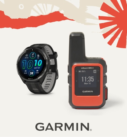 Garmin Forerunner 965 watch and in Reach Mini 2.