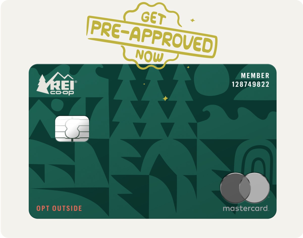 Earn five percent in card rewards on your R E I purchases with the R E I Co-op Mastercard.