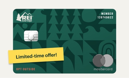 Limited-time offer! The REI Co-op Mastercard.