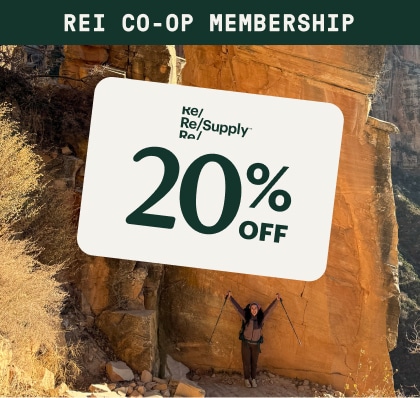 R E I Co-op membership. A member coupon for 20 percent off Re Supply.