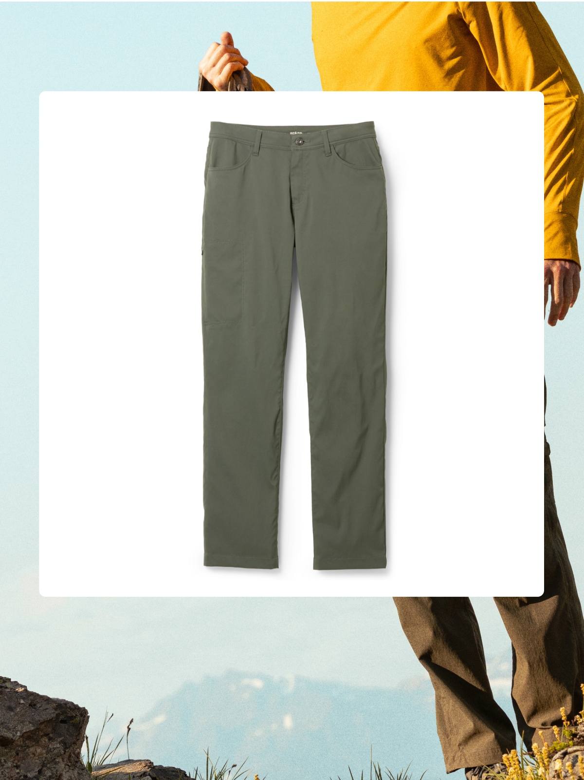 A pair of prAna Stretch Halle Zion pants.