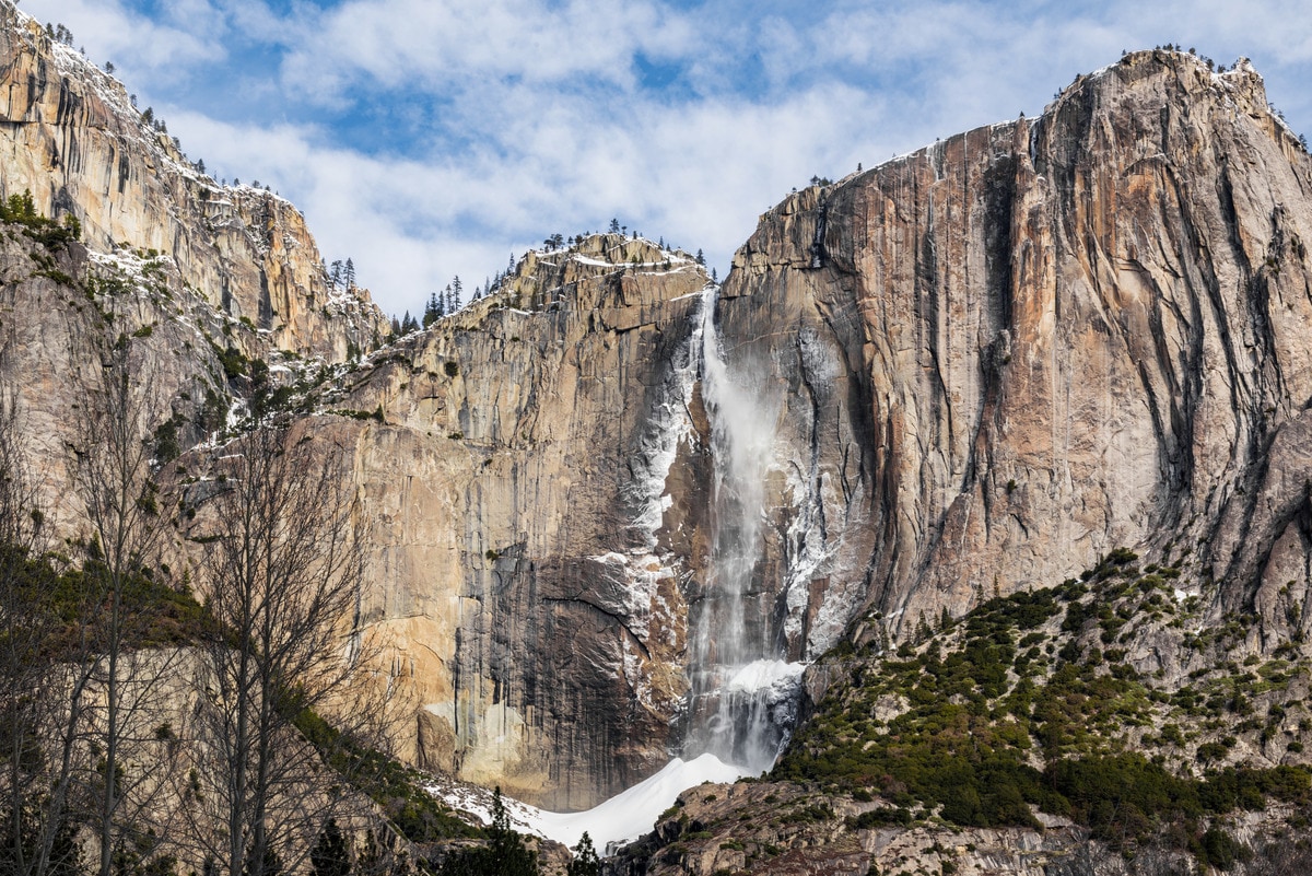 Seeing North America’s largest waterfall, Yosemite Falls, in a winter landscape is beyond compare and sure to be a highlight of the adventure.