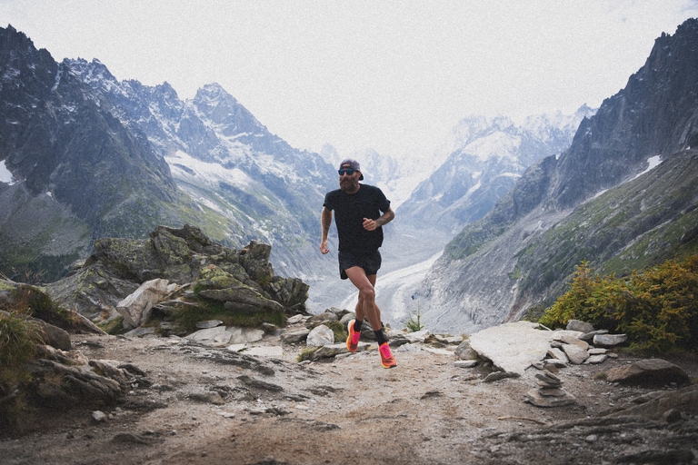 Runner Tommy Rivers Puzey in the Craft Pure Trail trail-running shoe