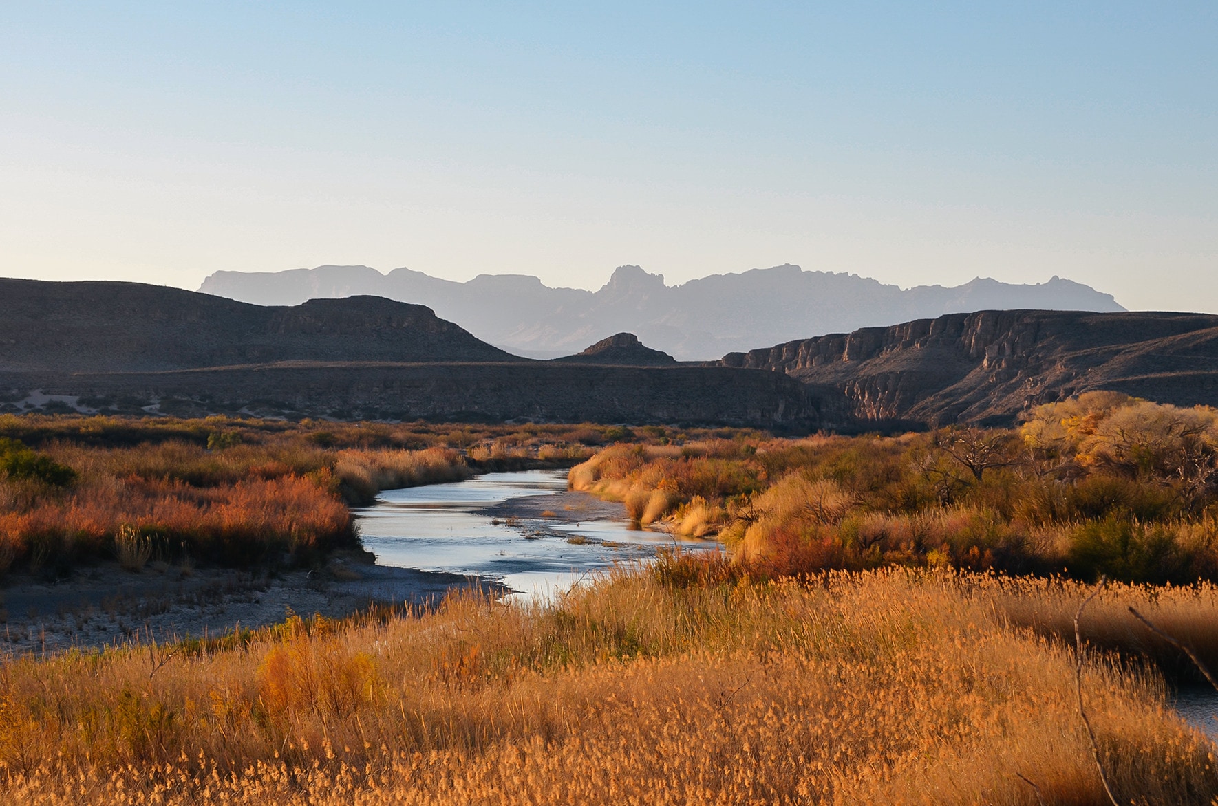 A creek runs through Big Bend Ranch State Park