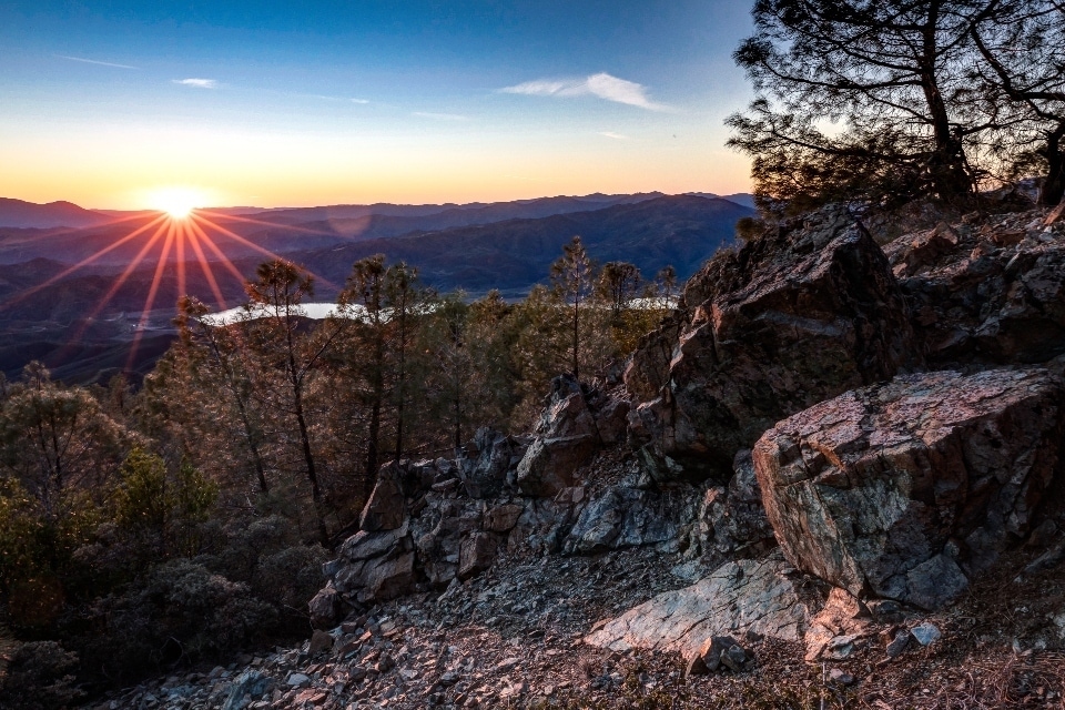 Sun over Berryessa Snow Mountain