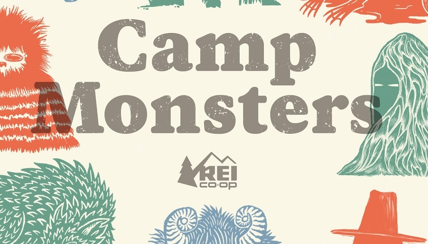 Illustration of various camp monsters