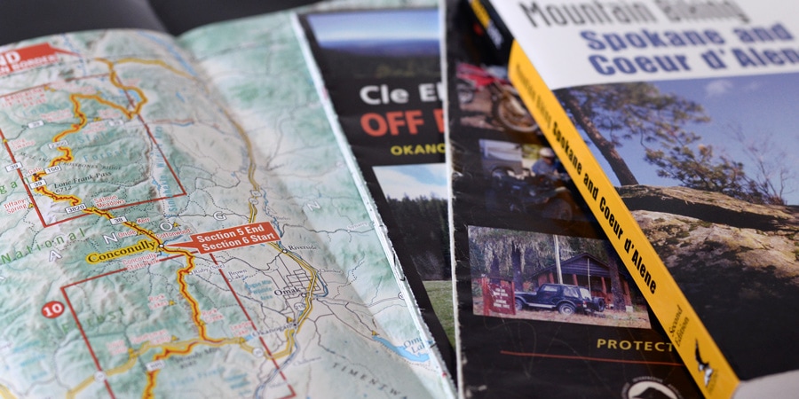 Maps and guidebooks for mountain biking in Washington State