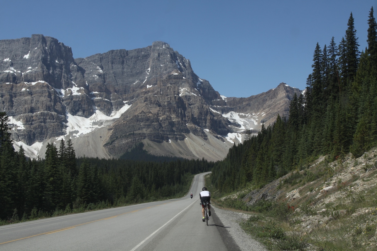 Towering peaks provide a spectacular back drop throughout our journey along the Icefields Parkway.