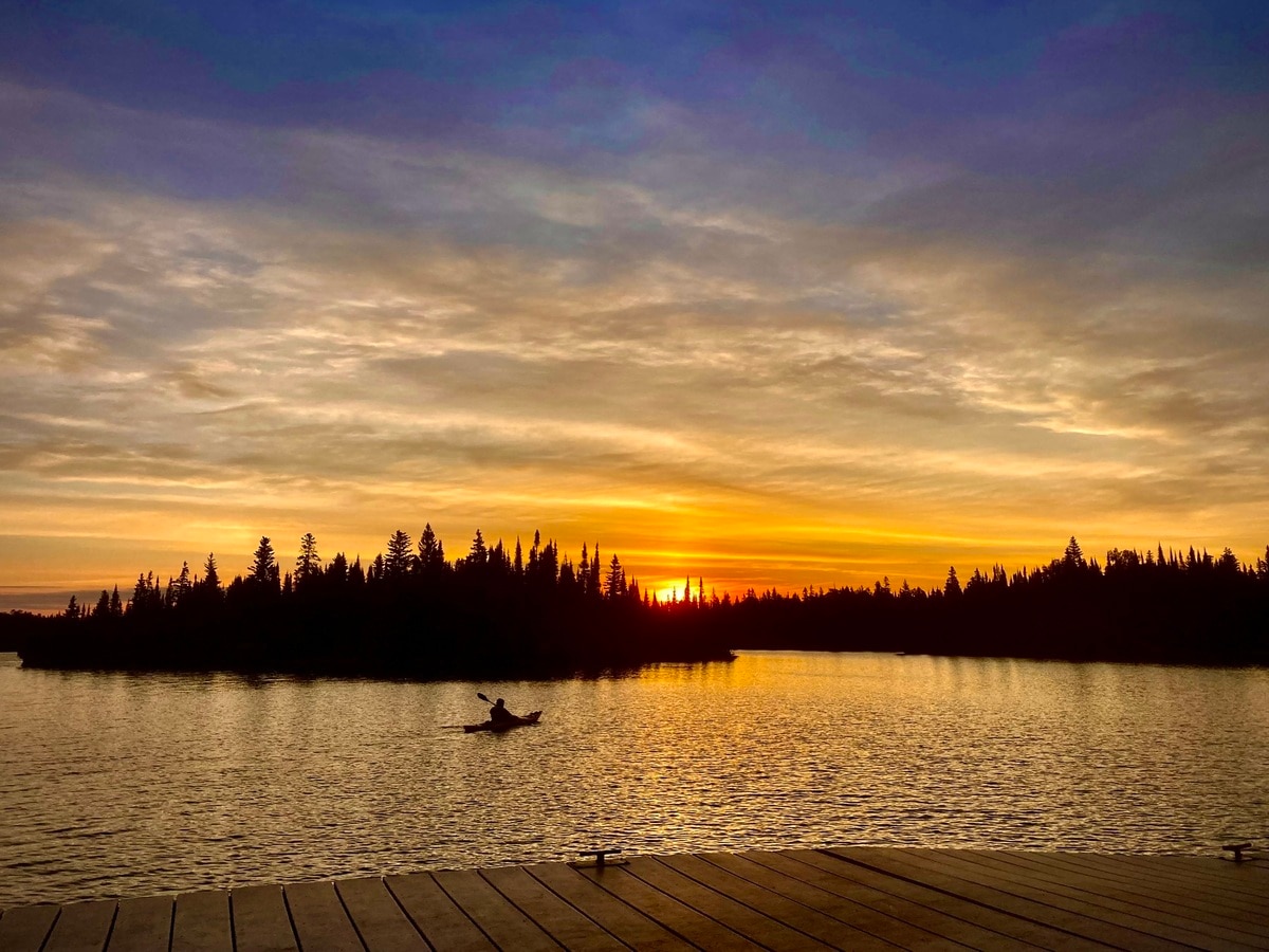 Enjoy an amber sunset paddle.