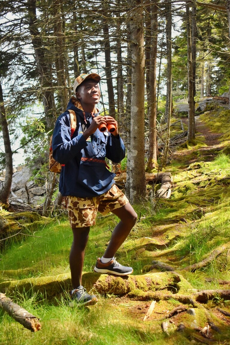 Avid birder Isaiah Scott is always looking up. Photo credit: Isaiah Scott