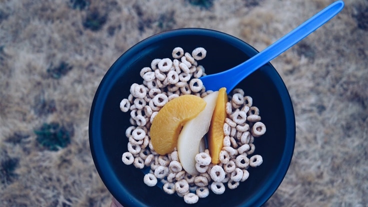 Cereal and fruit