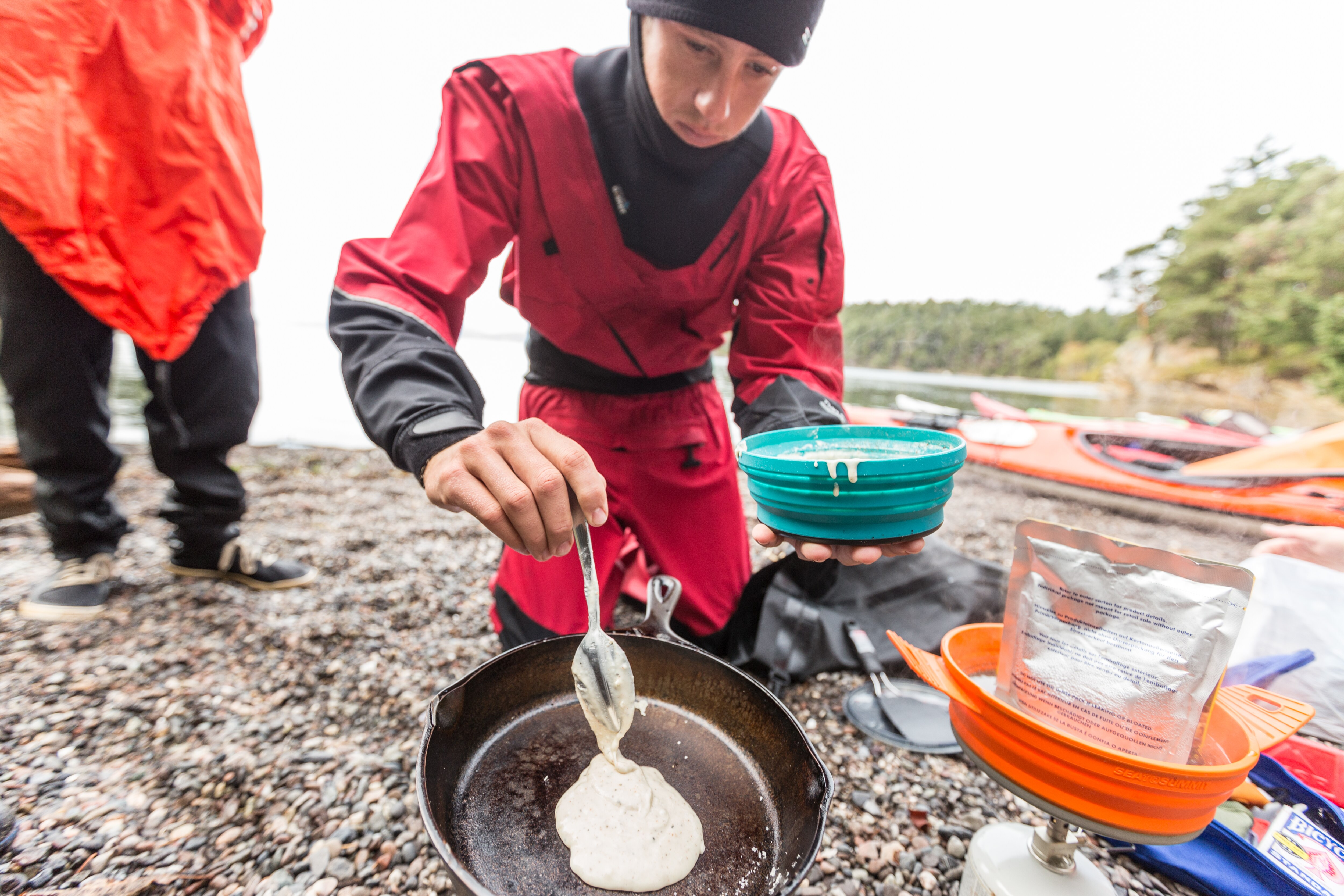 Making the pancake