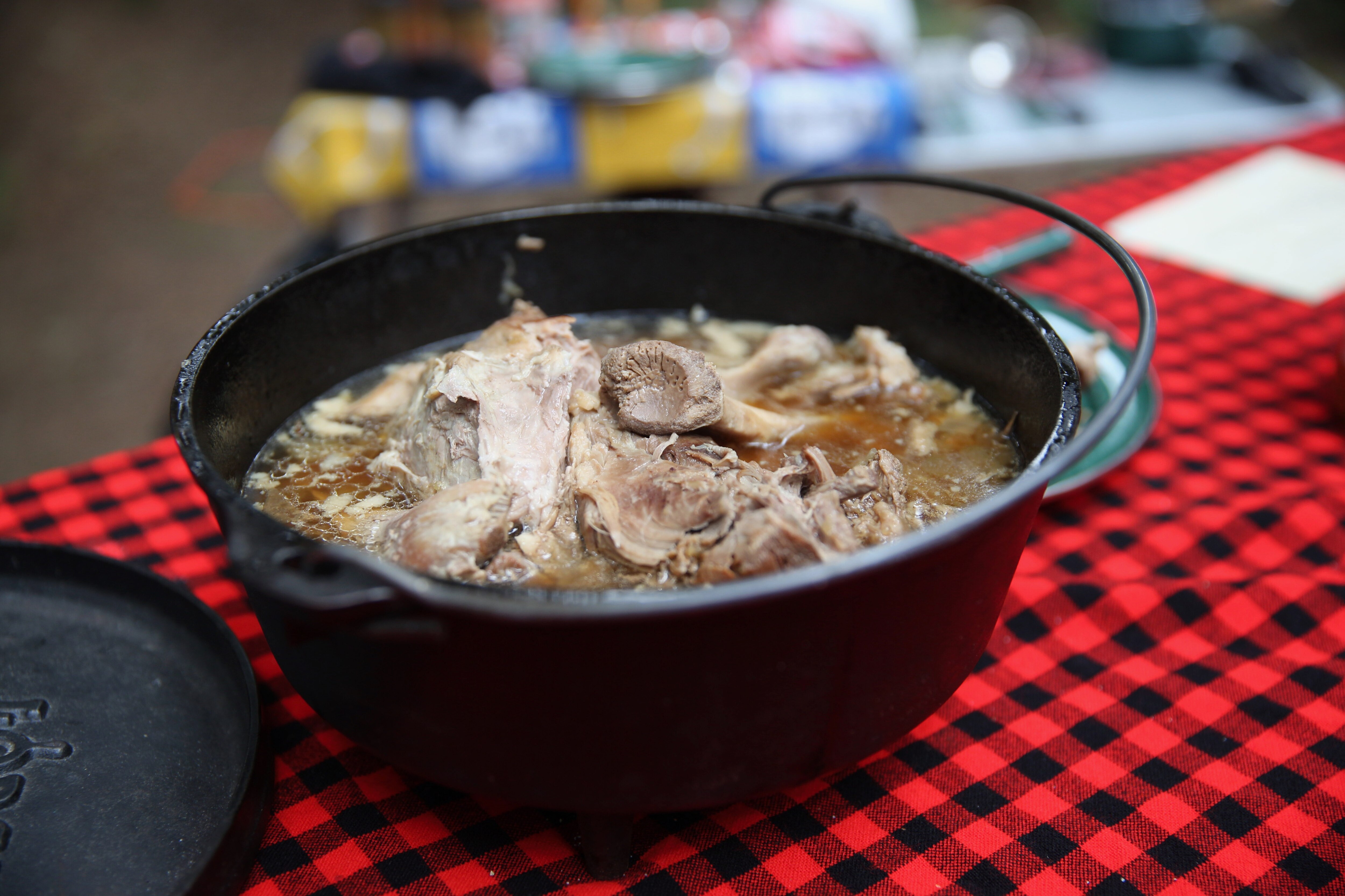 Dutch Oven Pulled Pork Cooking