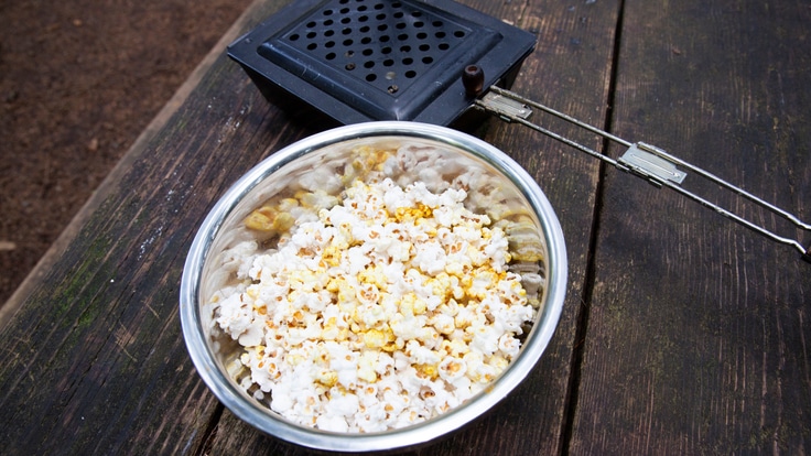 Popcorn in a bowl