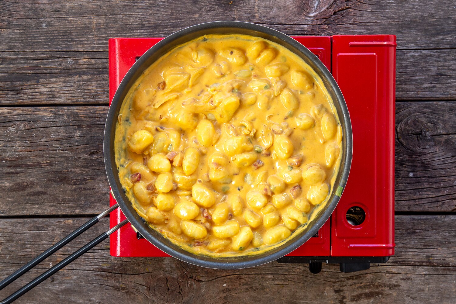 Autumn gnocchi with cream sauce