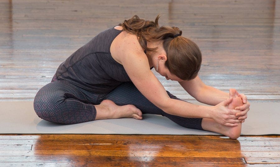 head-to-knee yoga pose