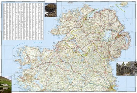 National Geographic Ireland Adventure Travel Map 2