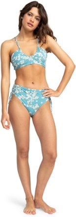 Roxy Printed Beach Classics Mod Lace-Up Swimsuit Bottoms - Women's Top not included