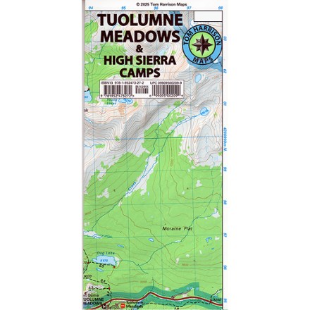 Tom Harrison Cartography Tuolumne Meadows & High Sierra Camps Map 0