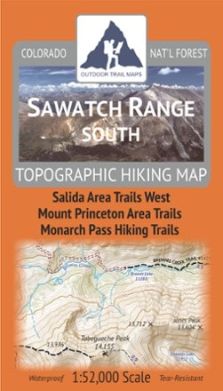 Outdoor Trail Maps Sawatch Range South Map 0