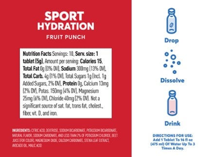 NUUN Sport Hydration Tablets - 10 Servings 2